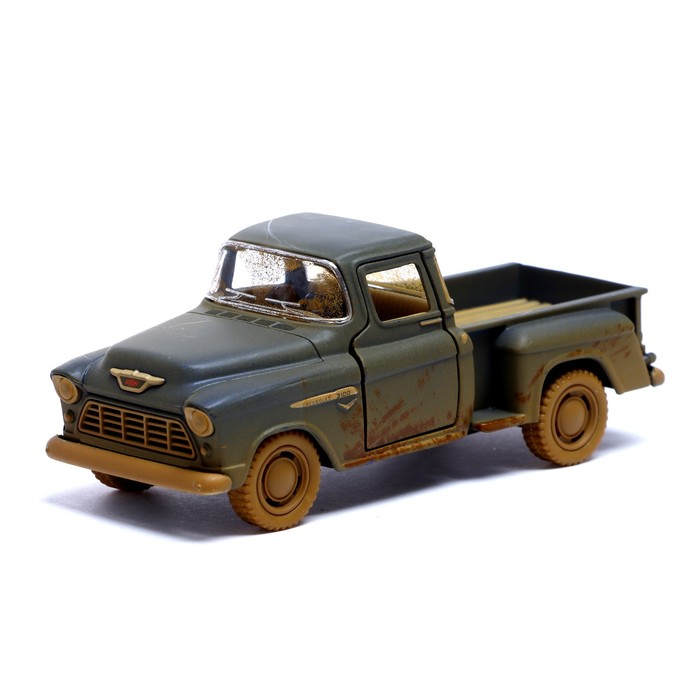 

Машина металлическая 1955 Chevy Stepside Pick-up, 1:32, открываются двери, инерция, цвет синий