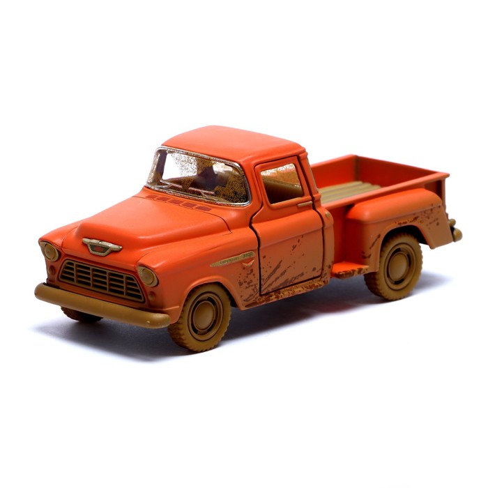 

Машина металлическая 1955 Chevy Stepside Pick-up, 1:32, открываются двери, инерция, цвет оранжевый
