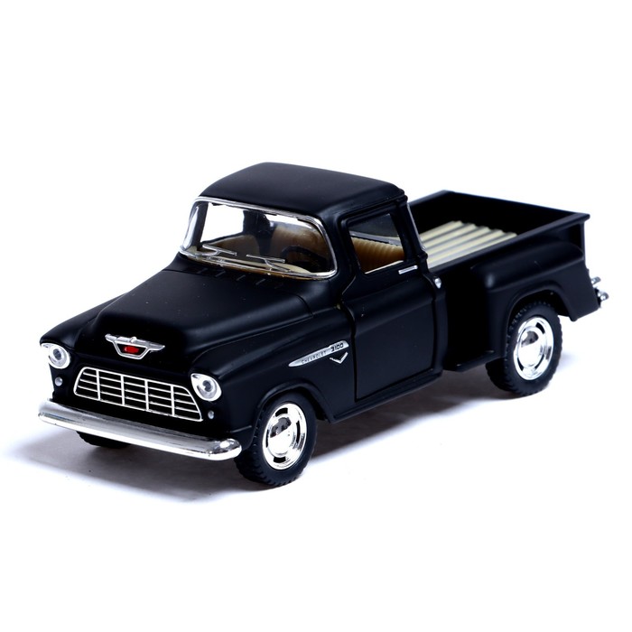 

Машина металлическая 1955 Chevy Stepside Pick-up, 1:32, открываются двери, инерция, цвет чёрный