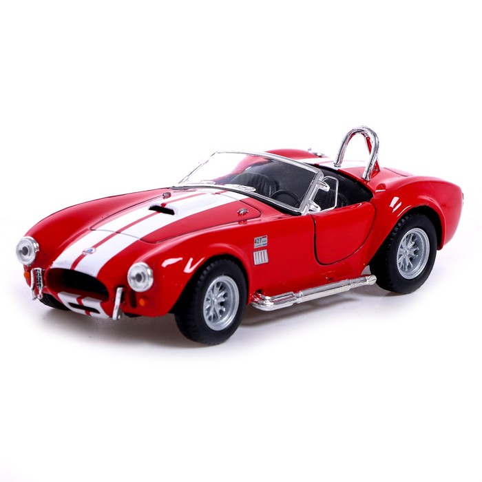 

Машина металлическая 1965 Shelby Cobra 427, 1:32, открываются двери, инерция, цвет красный