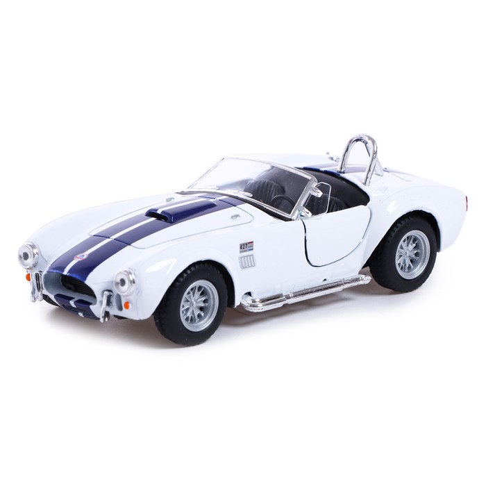 

Машина металлическая 1965 Shelby Cobra 427, 1:32, открываются двери, инерция, цвет белый