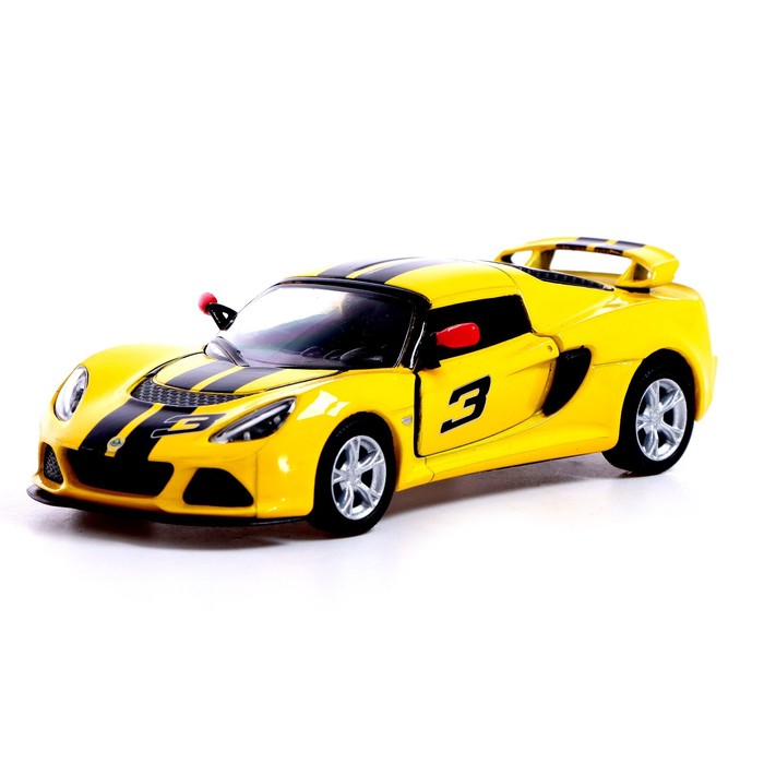 

Машина металлическая 2012 Lotus Exige S, 1:32, открываются двери, инерция, цвет жёлтый