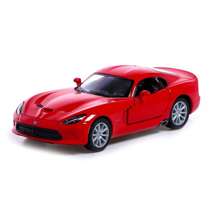 

Машина металлическая 2013 Dodge Viper GTS, 1:32, открываются двери, инерция, цвет красный