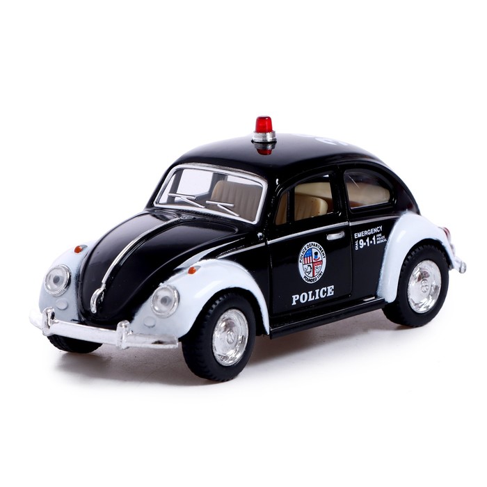 

Машина металлическая 1967 Volkswagen Classical Beetle Police, 1:32, открываются двери, инерция