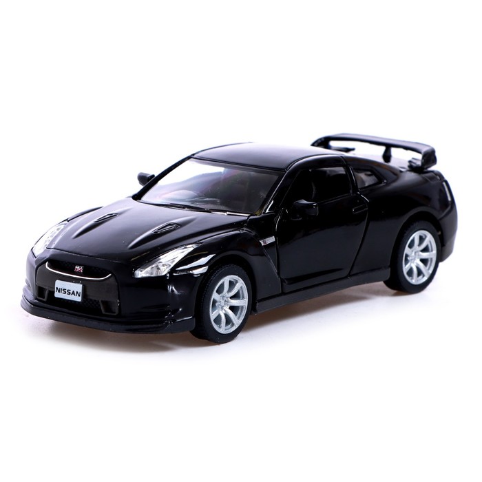 

Машина металлическая Nissan GT-R R35, 1:36, открываются двери, инерция, цвет чёрный