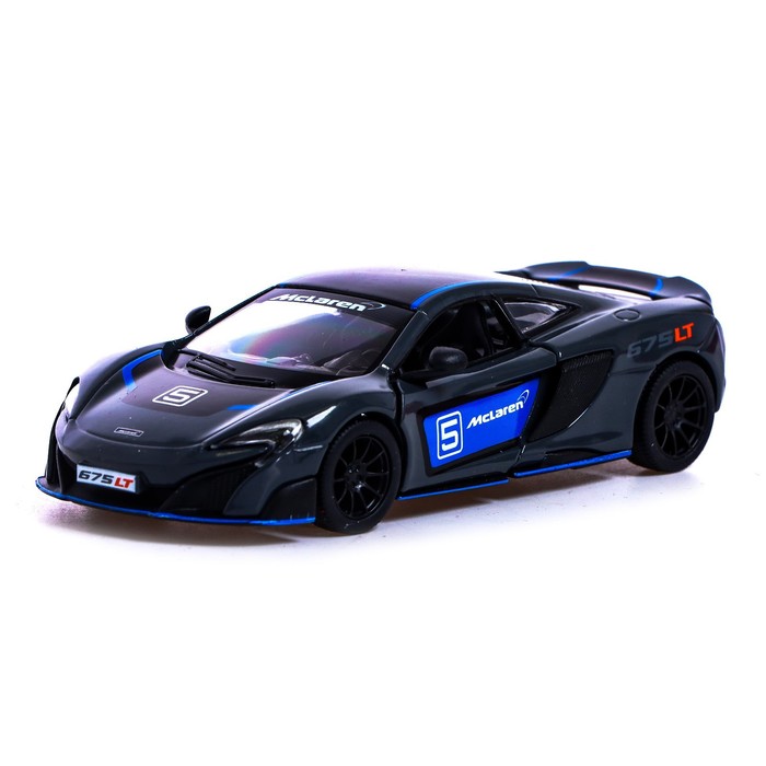 

Машина металлическая McLaren 675LT, 1:36, открываются двери, инерция, цвет чёрный