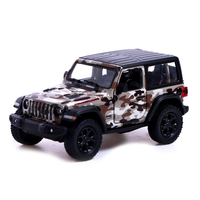 

Машина металлическая Jeep Wrangler, 1:38, открываются двери, инерция, цвет бежевый