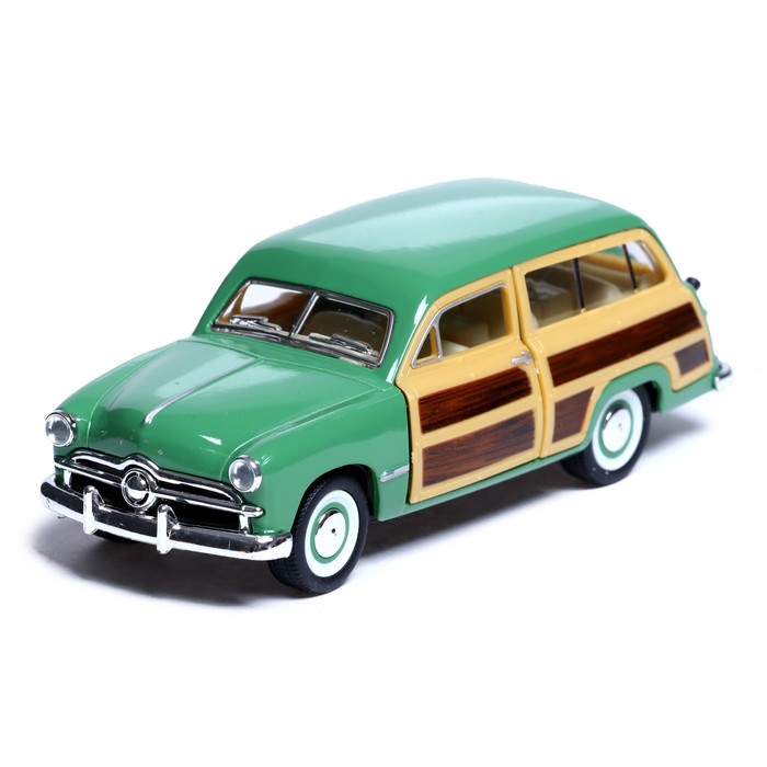 

Машина металлическая 1949 Ford Woody Wagon, 1:40, открываются двери, инерция, цвет зелёный