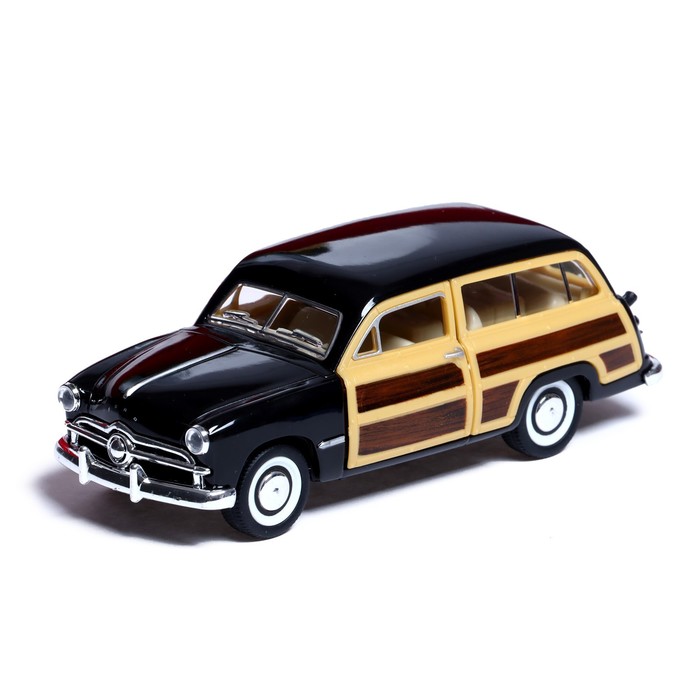 

Машина металлическая 1949 Ford Woody Wagon, 1:40, открываются двери, инерция, цвет чёрный