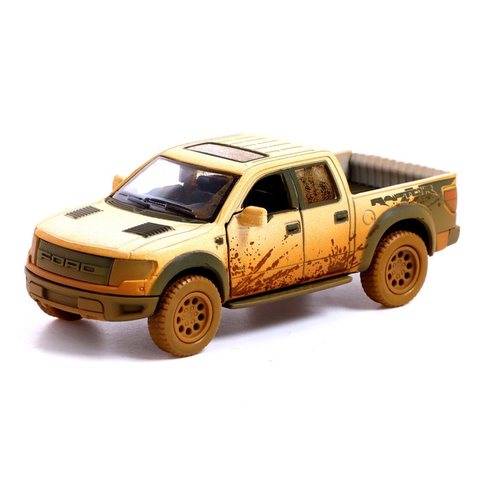 

Машина металлическая Ford F-150 SVT Raptor, 1:46, открываются двери, инерция, цвет белый