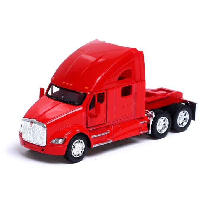 

Машина металлическая Kenworth T700, 1:68, открываются двери, инерция, цвет красный