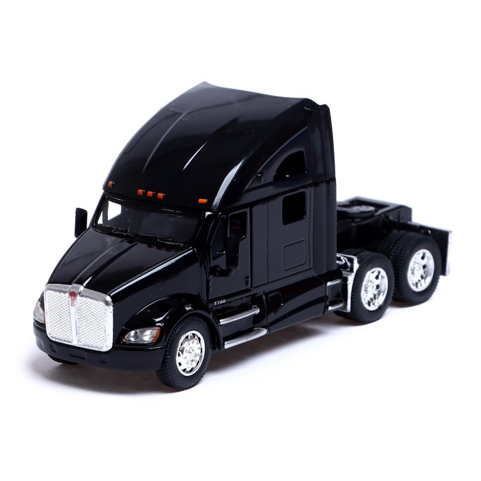 

Машина металлическая Kenworth T700, 1:68, открываются двери, инерция, цвет чёрный
