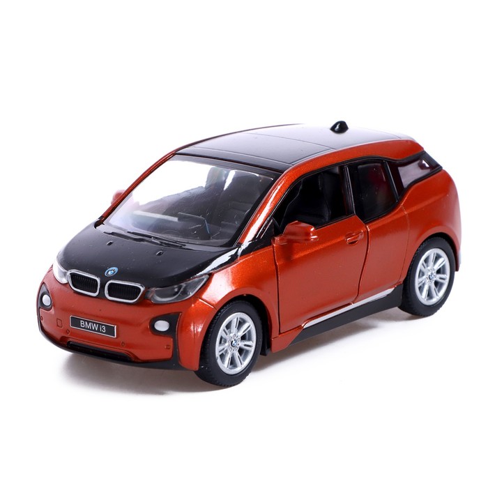 

Машина металлическая BMW i3, 1:32, открываются двери, инерция, цвет оранжевый