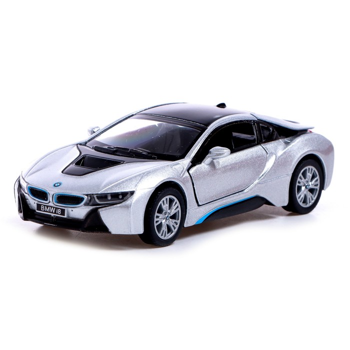 

Машина металлическая BMW i8, 1:36, открываются двери, инерция, цвет серый