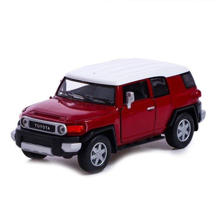 

Машина металлическая Toyota FJ Cruiser, 1:36, открываются двери, инерция, цвет красный