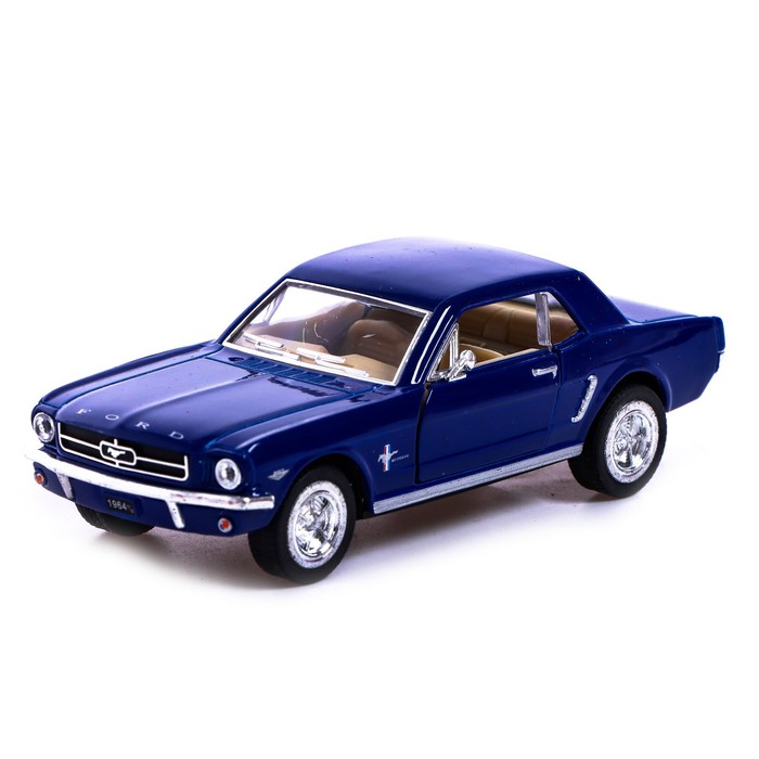 

Машина металлическая Ford Mustang, 1:36, открываются двери, инерция, цвет синий