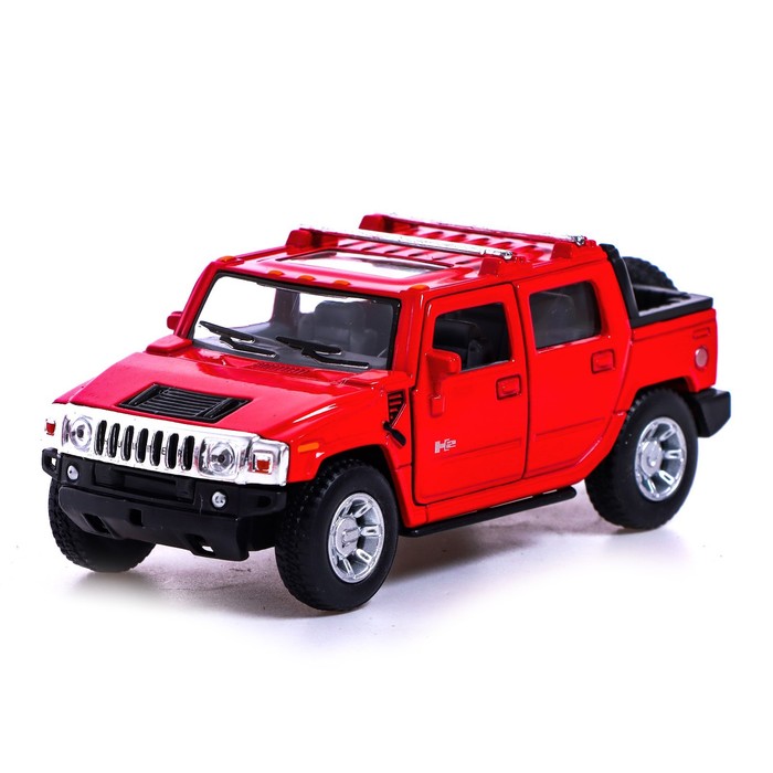 

Машина металлическая Hummer H2, 1:40, открываются двери, инерция, цвет красный