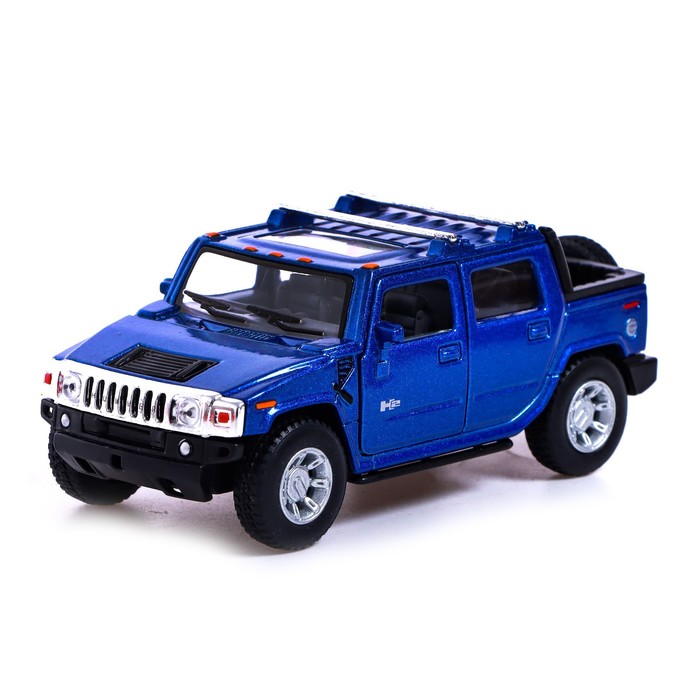 

Машина металлическая Hummer H2, 1:40, открываются двери, инерция, цвет синий