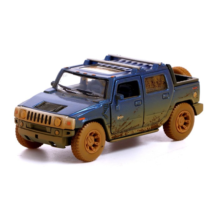 

Машина металлическая Hummer H2, 1:40, открываются двери, инерция, цвет синий