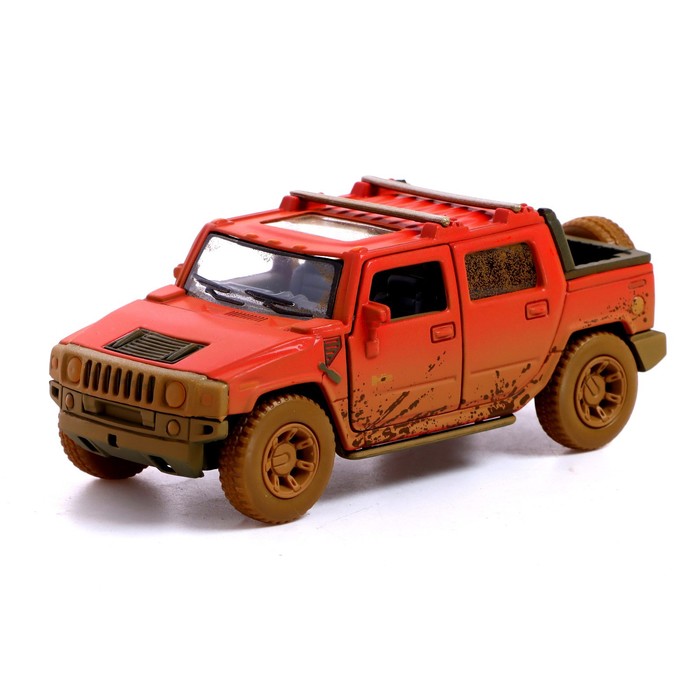 

Машина металлическая Hummer H2, 1:40, открываются двери, инерция, цвет красный