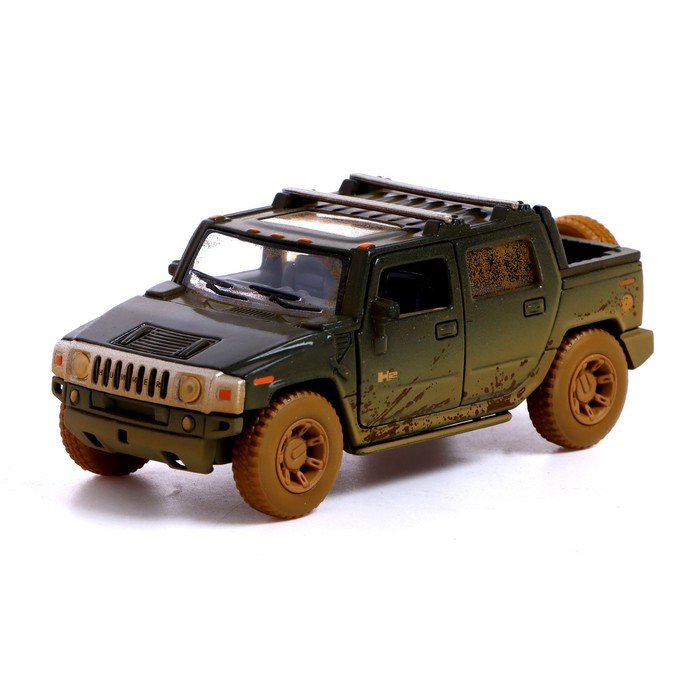 

Машина металлическая Hummer H2, 1:40, открываются двери, инерция, цвет чёрный