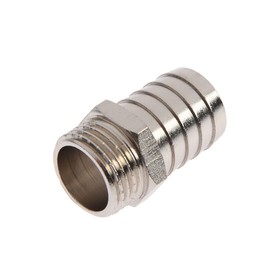 

Штуцер Masterprof ИС.070654, 1/2" х 20 мм, наружная резьба, никелированная латунь