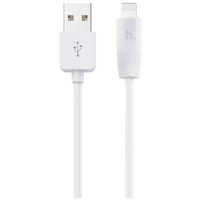 

Кабель Hoco X1, USB - Lightning, 2.1A, 3 м, ПВХ, белый