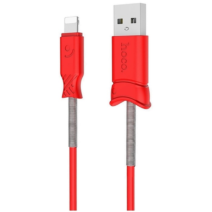 

Кабель Hoco X24, USB - Lightning, 2.4A, 1 м, ТПЭ, красный