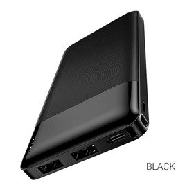 

Внешний аккумулятор Hoco J72, 10000 мАч, 2хUSB, Micro-USB, 2 А, чёрный