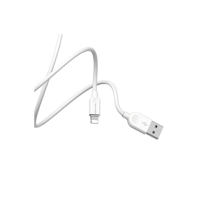 

Кабель Borofone BX14 LinkJet, USB - Lightning, 2.4A, 3 м, ПВХ, белый