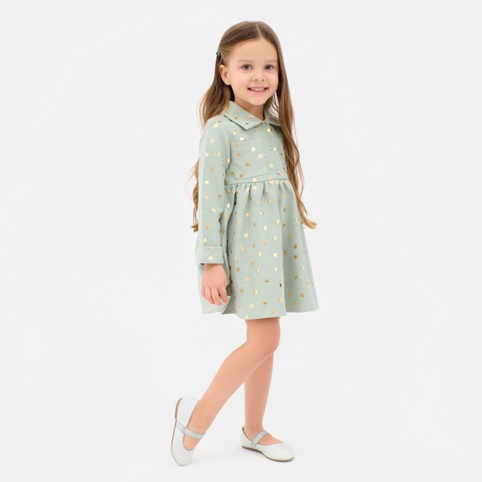 

Платье детское KAFTAN "Сердечки", р. 28 (86-92), зеленый