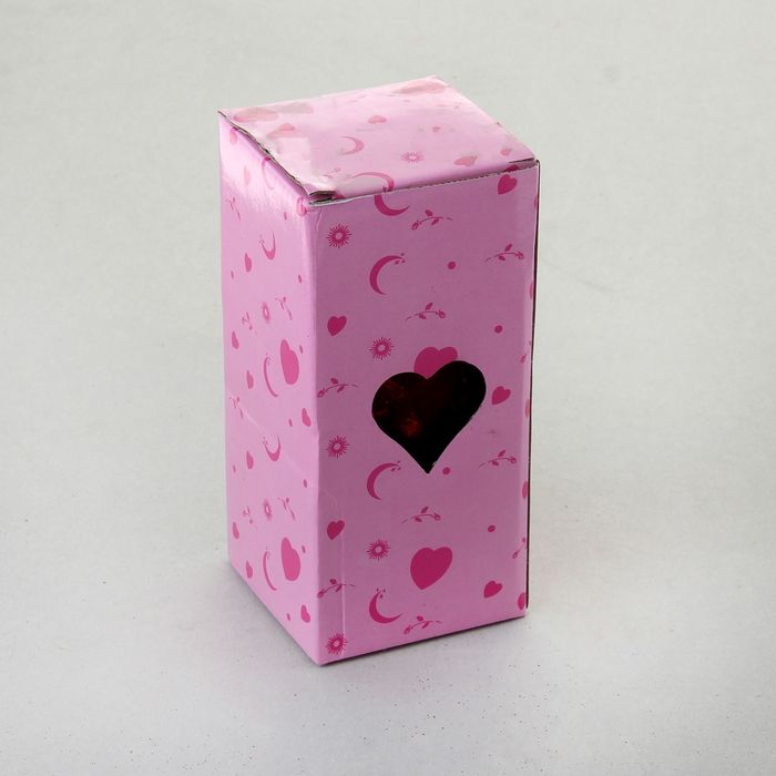 Свеча гелевая "Сердце любви", цвет красный