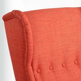 Кресло с подголовником СТРАНДМОН, цвет тёмно-оранжевый от Сима-ленд