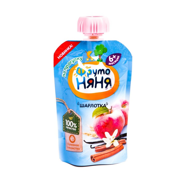 

Пюре ФРУТОНЯНЯ яблоко/печенье 90г д/п