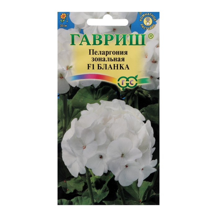 Семена цветов Пеларгония Бланка , зональная, F1, 4 шт цена и фото