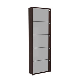 

Обувница Leset Эдит 5S с зеркалом 604х225х1820 Венге