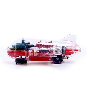 

Самолёт «Шестерёнки», световые и звуковые эффекты, работает от батареек, МИКС, уценка