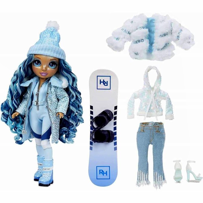 Кукла Winter Break Fashion Doll- Skyler Bradshaw, в голубом