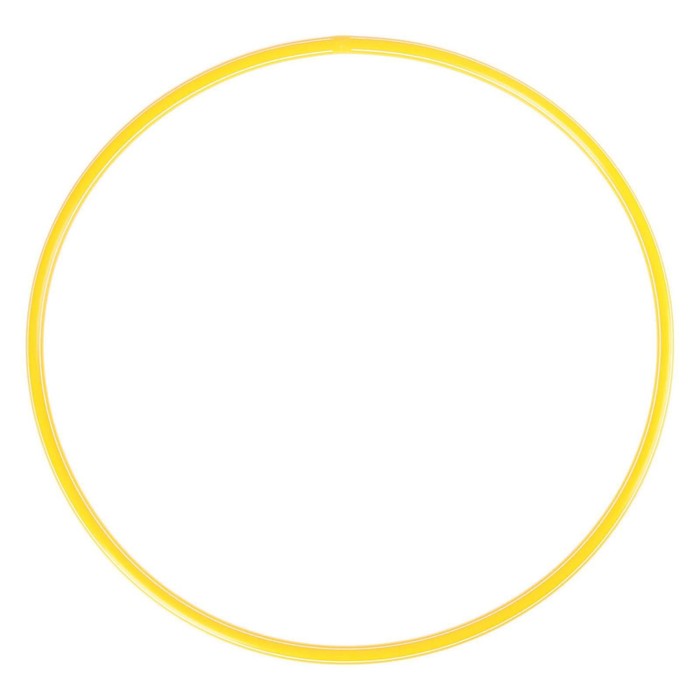 Обруч диаметр 50 см, цвет жёлтый