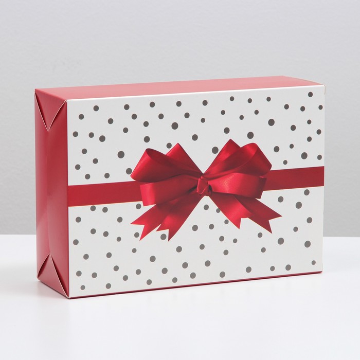 Коробка складная Подарочек, 16 х 23 х 7,5 см коробка складная крафтовая 16 х 23 х 7 5 см
