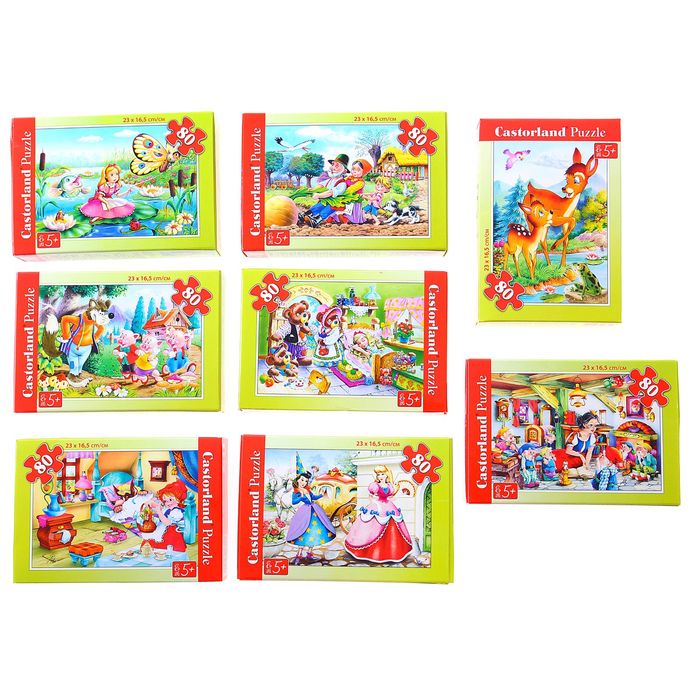 Пазл-мини "Сказки", 80 элементов, МИКС