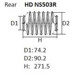 

Пружина подвески усиленная NHK HEAVY DUTY (HD)(R) NISSAN JUKE F15E (10-)