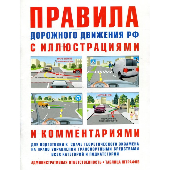 Правила дорожного движения с иллюстрациями и комментариями. Ответственность водителей (таблица штрафов)