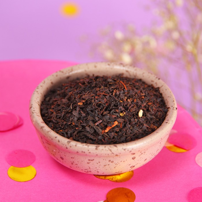 фото Подарочный чёрный чай «сияй от счастья» с бергамотом, 20 г. фабрика счастья