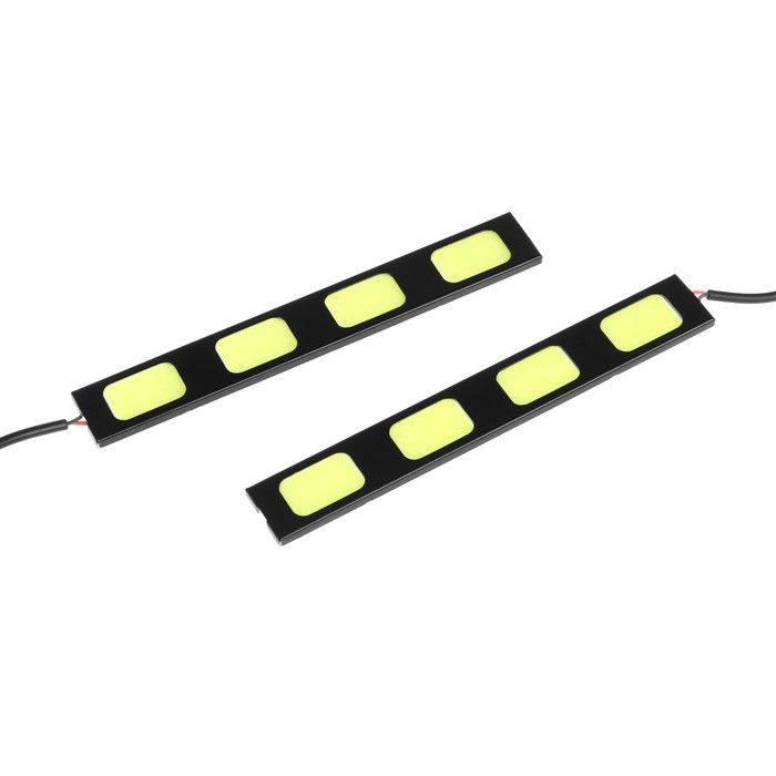 Дневные ходовые огни DRL-13 см, 12 В, 8 диодов, пара 1 пара ярких гибких светодиодных лент anmingpu drl поворотный сигнал белый желтый последовательные светодиодные дневные ходовые огни для авто