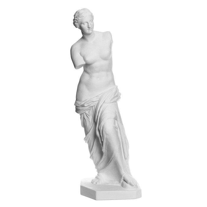 гипсовая фигура торс венеры милосской 20 х 20 х 36 см Гипсовая фигура Статуя Венеры Милосской, 27,5 х 27,5 х 74 см