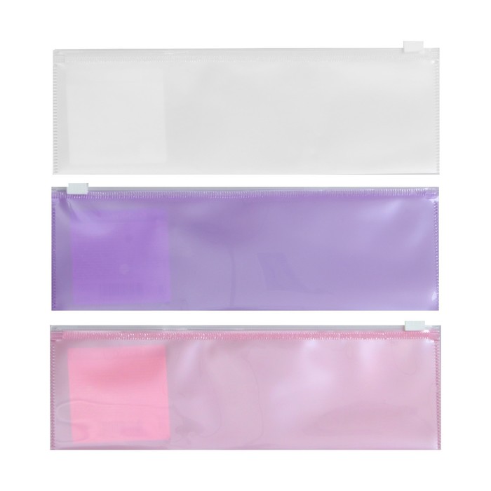 

Папка-конверт на ZIP-молнии 230х70мм, 180 мкм, ErichKrause Glossy Candy, глянцевая, непрозрачная, микс