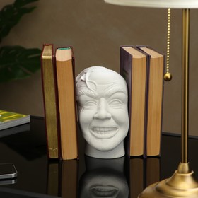 

Подставка для книг "Голова", белая, гипс, 17 см
