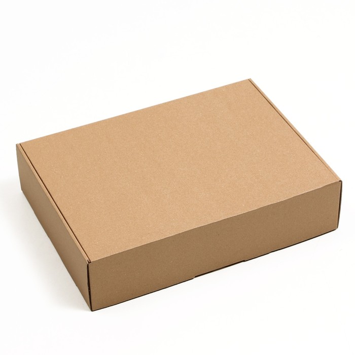 Коробка самосборная, бурая, 38 х 28 х 9 см коробка самосборная белая 38 х 28 х 9 см