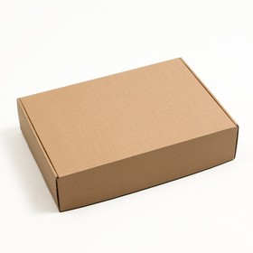 Коробка самосборная, бурая, 36,5 х 25,5 х 9 см,